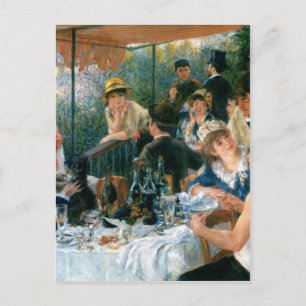Cartão Postal Luncheon do Partido Barco de Renoir (1881)