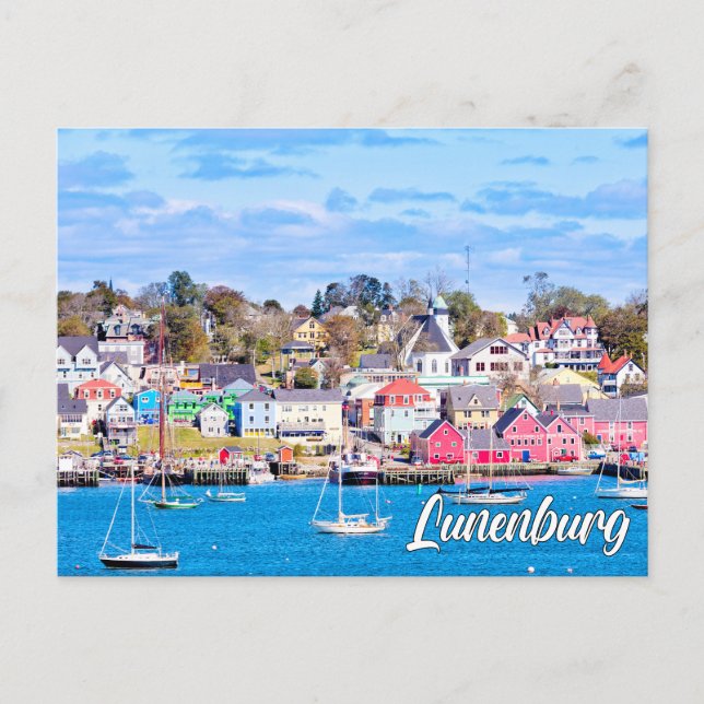 Cartão Postal Lunenburg, Nova Escócia, Canadá (Frente)