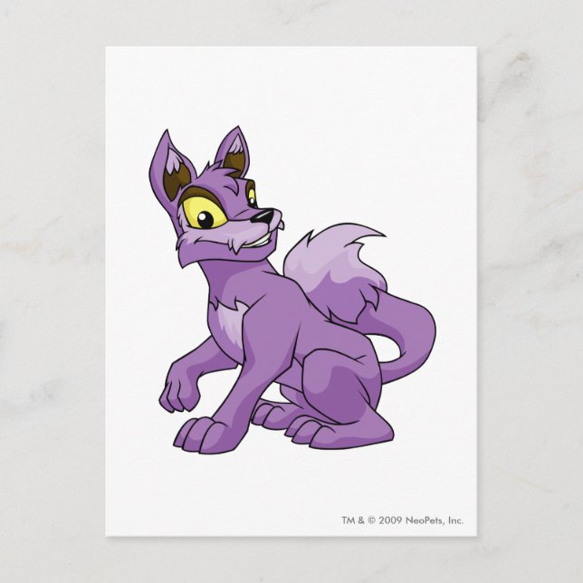 Cartão Postal Lupe Purple (Frente)