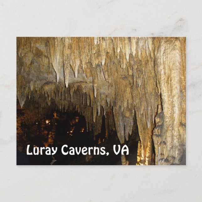 Cartão Postal Luray Caverns, Cartão-postal VA (Frente)