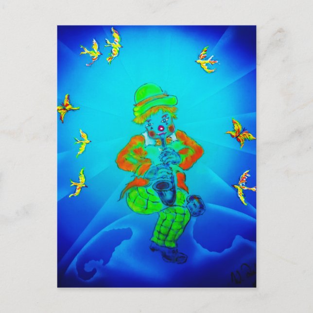 Cartão Postal Lustige Welt Clown 2 (Frente)