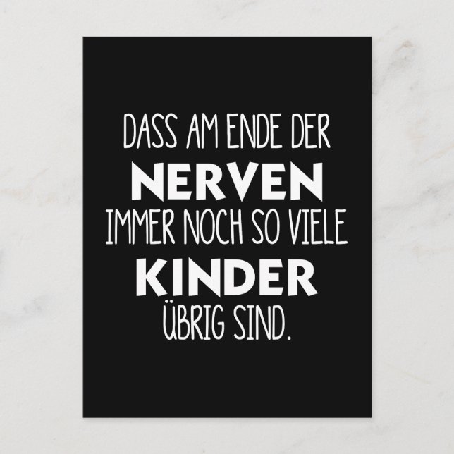 Cartão Postal Lustiges Am Ende der Nerven (Frente)