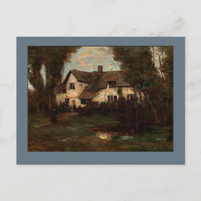 Cartão Postal Lustleigh, Devonshire Cottage, Inglaterra (Frente)