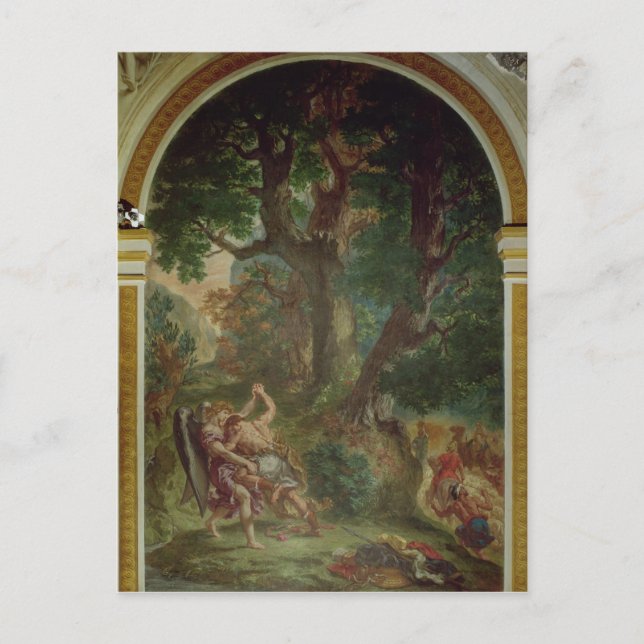 Cartão Postal Luta entre Jacob e o Anjo, 1850-61 (Frente)