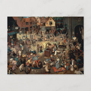 Cartão Postal Luta entre o Carnaval e a Queda, 1559