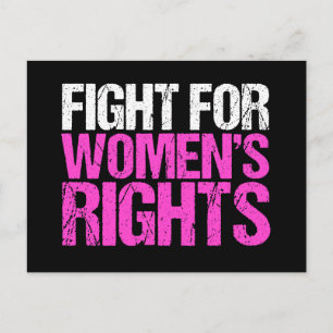 Cartão Postal Luta pelos Direitos da Mulher