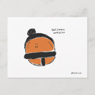 Cartão Postal lutador de satsumo