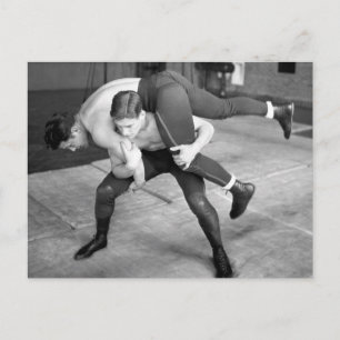 Cartão Postal Lutadores Sensuais
