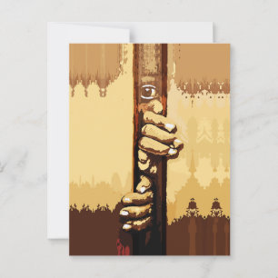 Cartão Postal Lutando para Expressar Palavras