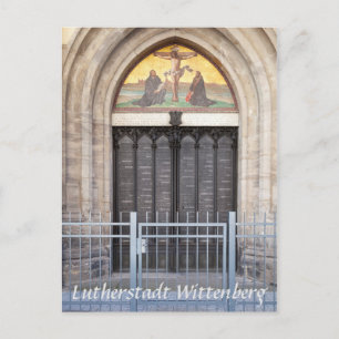 Cartão Postal Lutherstadt Wittenberg Theses Door