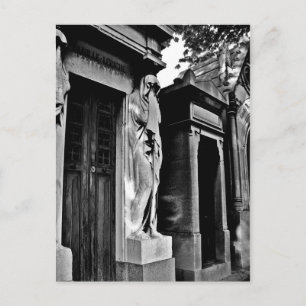 Cartão Postal Luto no cemitério