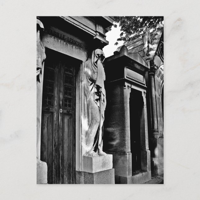 Cartão Postal Luto no cemitério (Frente)