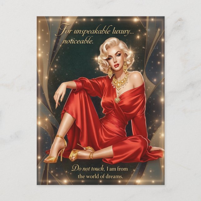 Cartão Postal Luxe Vintage (Frente)