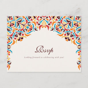 Cartão Postal Luxo Caprichoso Floral Ivory Estilo Borda Casament