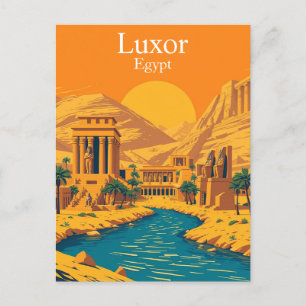 Cartão Postal Luxor, Viagens vintage do Egito