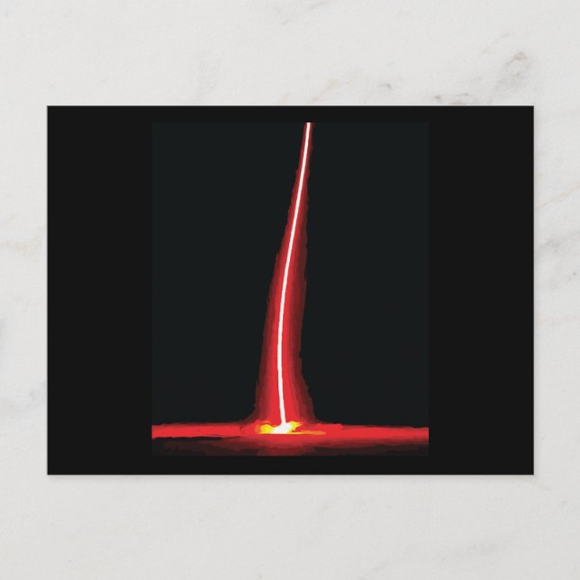Cartão Postal Luz da tempestade de raios (Frente)