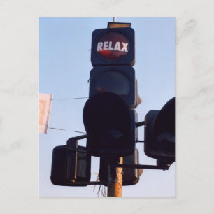 Cartão Postal Luz de Tráfego Indiana