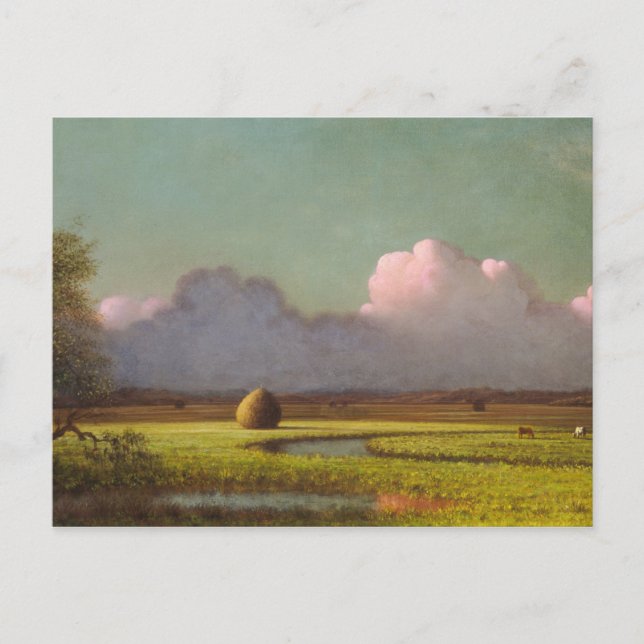 Cartão Postal Luz do sol e sombra, os pântanos de Newbury (Frente)