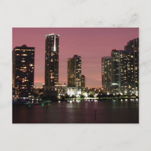 Cartão Postal Luz do sol sobre Miami após tempestade