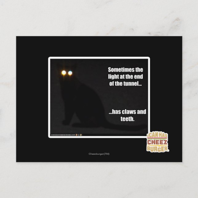 Cartão Postal Luz no fim do túnel (Frente)