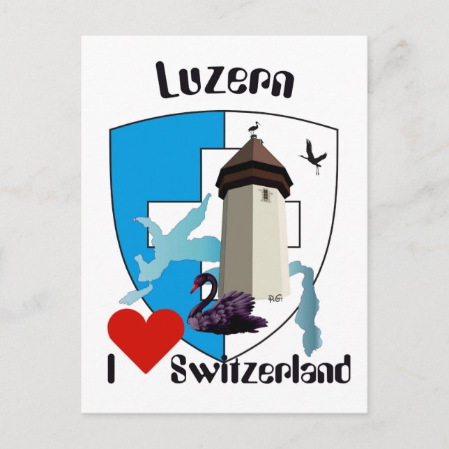 Cartão Postal Luzern Schweiz Postkarte (Frente)