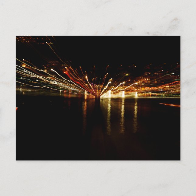 Cartão Postal Luzes da cidade (Frente)