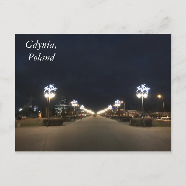 Cartão Postal Luzes da cidade (Frente)