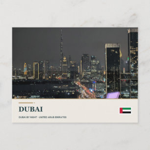 Cartão Postal Luzes da Cidade de Dubai