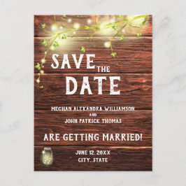 Cartão Postal Luzes De Corda De Mason Do País Russo Salvem A Dat