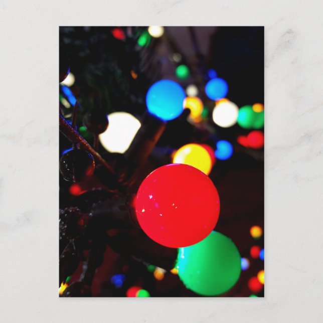 Cartão Postal Luzes de Natal (Frente)