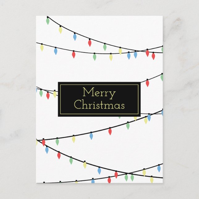 Cartão Postal Luzes de Natal (Frente)