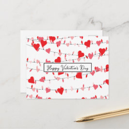 Cartão Postal Luzes do dia de os namorados