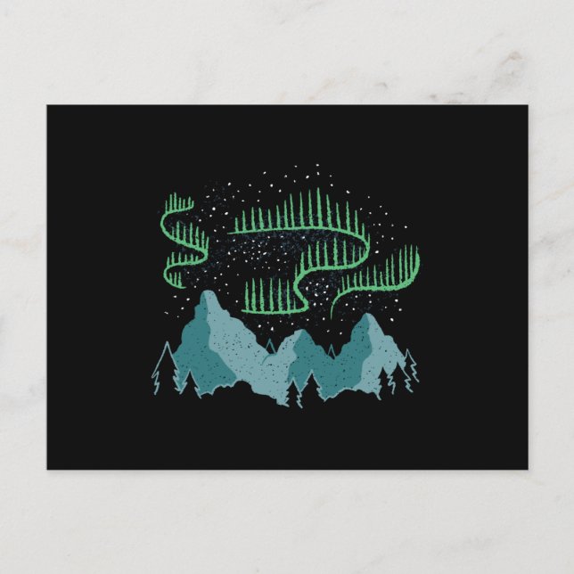 Cartão Postal Luzes do norte (Frente)