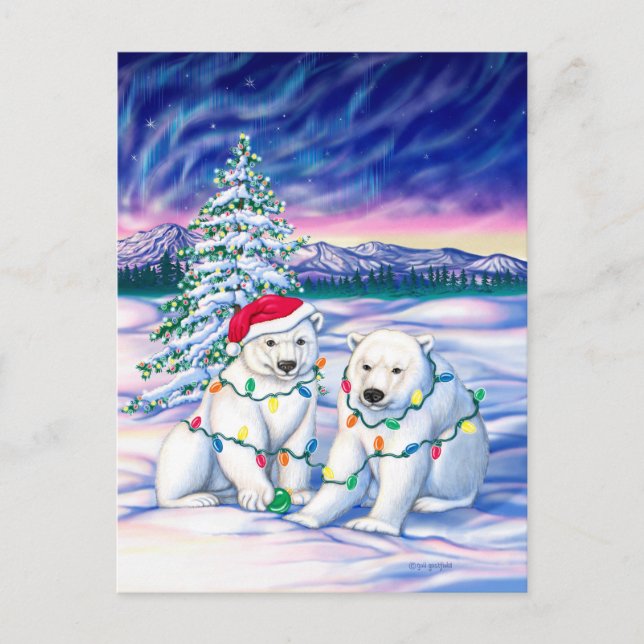 Cartão Postal Luzes do norte (Frente)