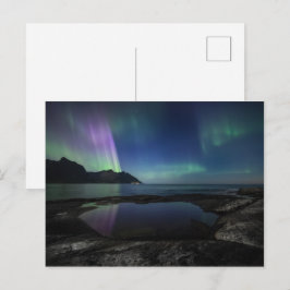 Cartão Postal Luzes do Norte Noruega