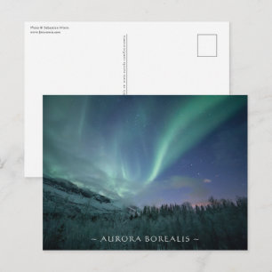 Cartão Postal Luzes do Norte Noruega