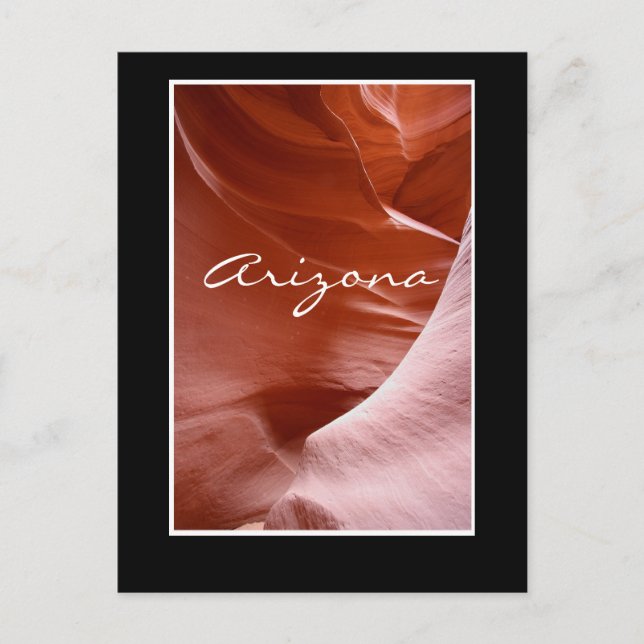 Cartão Postal Luzes e linhas no desfiladeiro, Arizona (Frente)