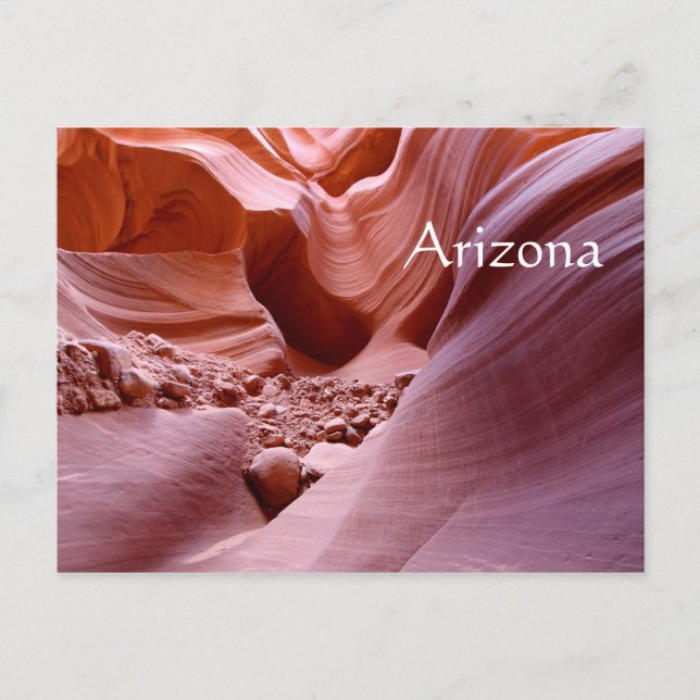 Cartão Postal Luzes e rochas no desfiladeiro, Arizona (Frente)
