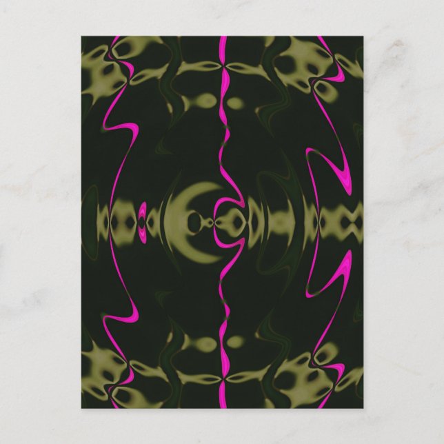 Cartão Postal Luzes rosa (Frente)