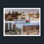 Cartão Postal LY Líbia -<br><div class="desc">Viagens e PostCard Aqui está a memória do seu feriado na Líbia. Esta imagem contém uma representação dos seguintes lugares: Ghadames - El Emad Tower - Tripoli - Leptis Magna. Imprima amigos e família com lembranças únicas da grande viagem. Tente-nos.</div>