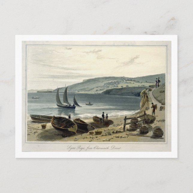 Cartão Postal Lyme Regis, de Charmouth, Dorset, de 'A Voyage (Frente)