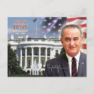 Cartão Postal Lyndon B. Johnson - 36º Presidente dos EUA