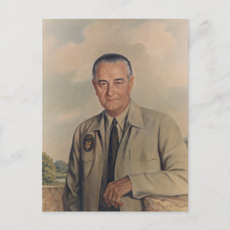 Cartão Postal Lyndon B. Johnson - Elizabeth Shoumatoff (1969)