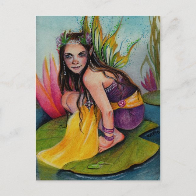 Cartão Postal Lynsye Faerie w Locket (Frente)