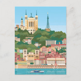 Cartão Postal Lyon Fourvière