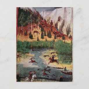 Cartão Postal M5751 f.2v Maximilian I veado