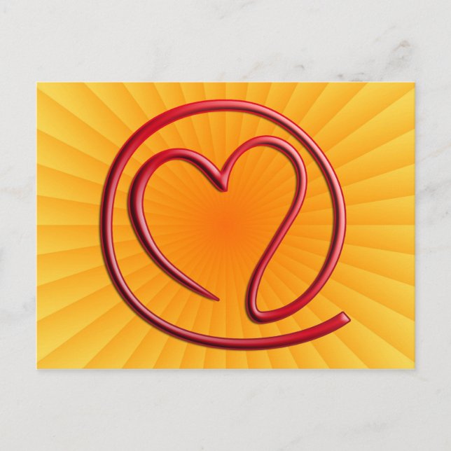 Cartão Postal m a i l 4 | radial amarelo (Frente)