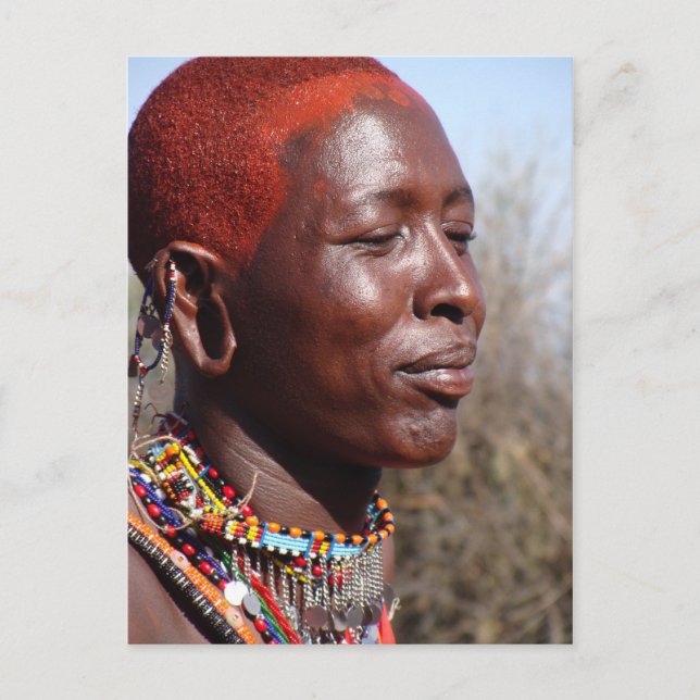 Cartão Postal Maasai Warrior-2 (Frente)