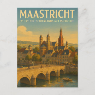 Cartão Postal MAASTRICHT – Onde a Holanda Encontra a Europa