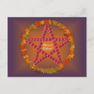 Cartão Postal Mabon Pentacle